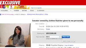 Alleged Ashton Mistress Puts Alleged Sweater on eBay