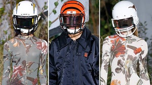 Virgil Abloh's Off-White Show Stars Models in NFL Helmets Because Fashion