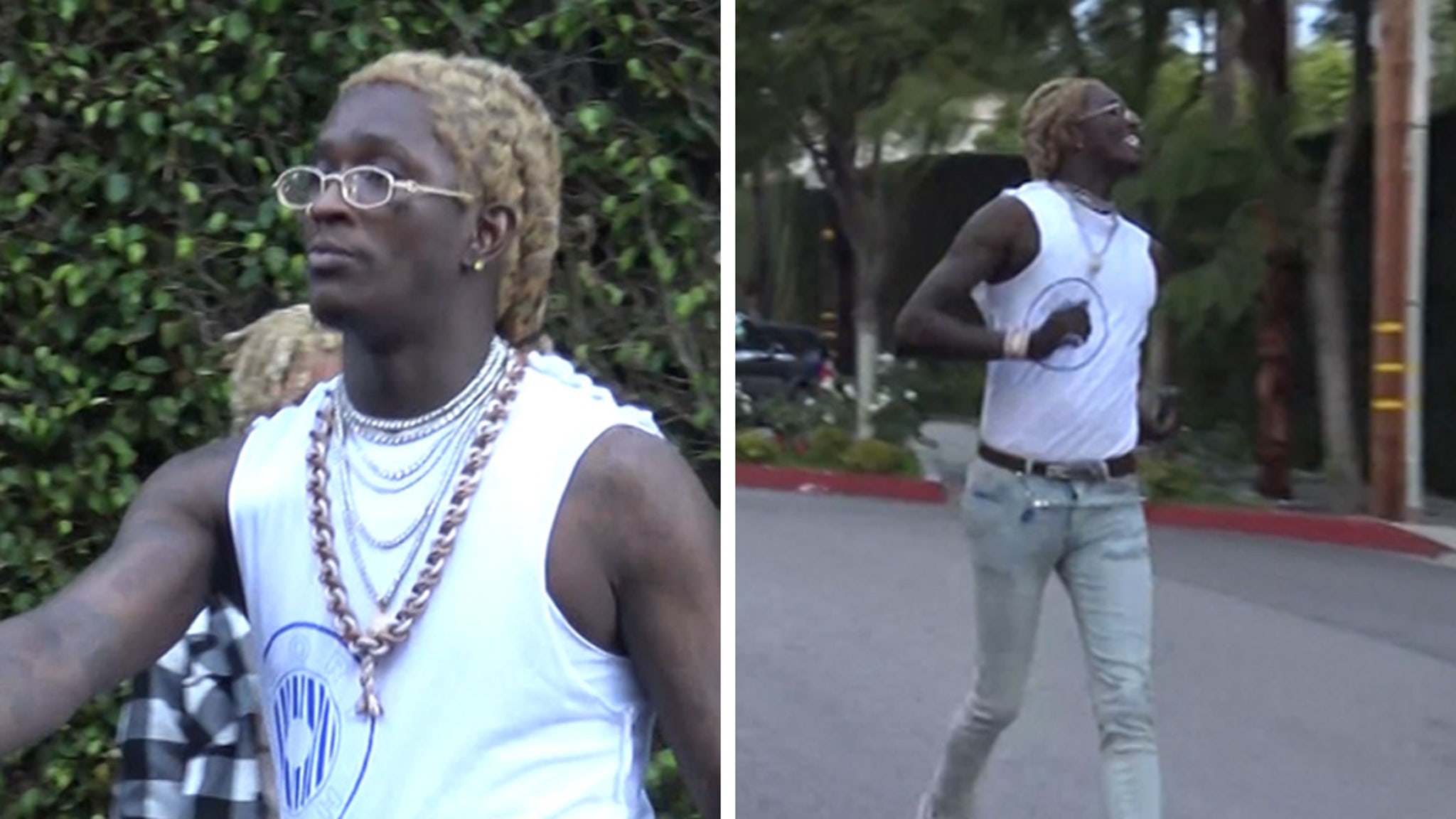 Young Thug Makes Friend Run For His Money 3026