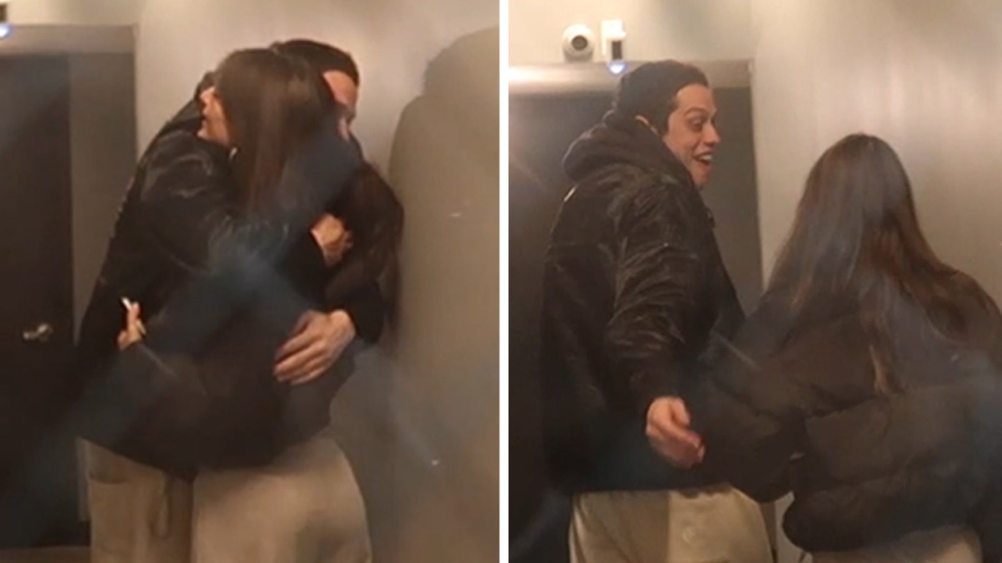 Pete Davidson and Emily Ratajkowski Hugging and Smiling on NYC Rendezvous