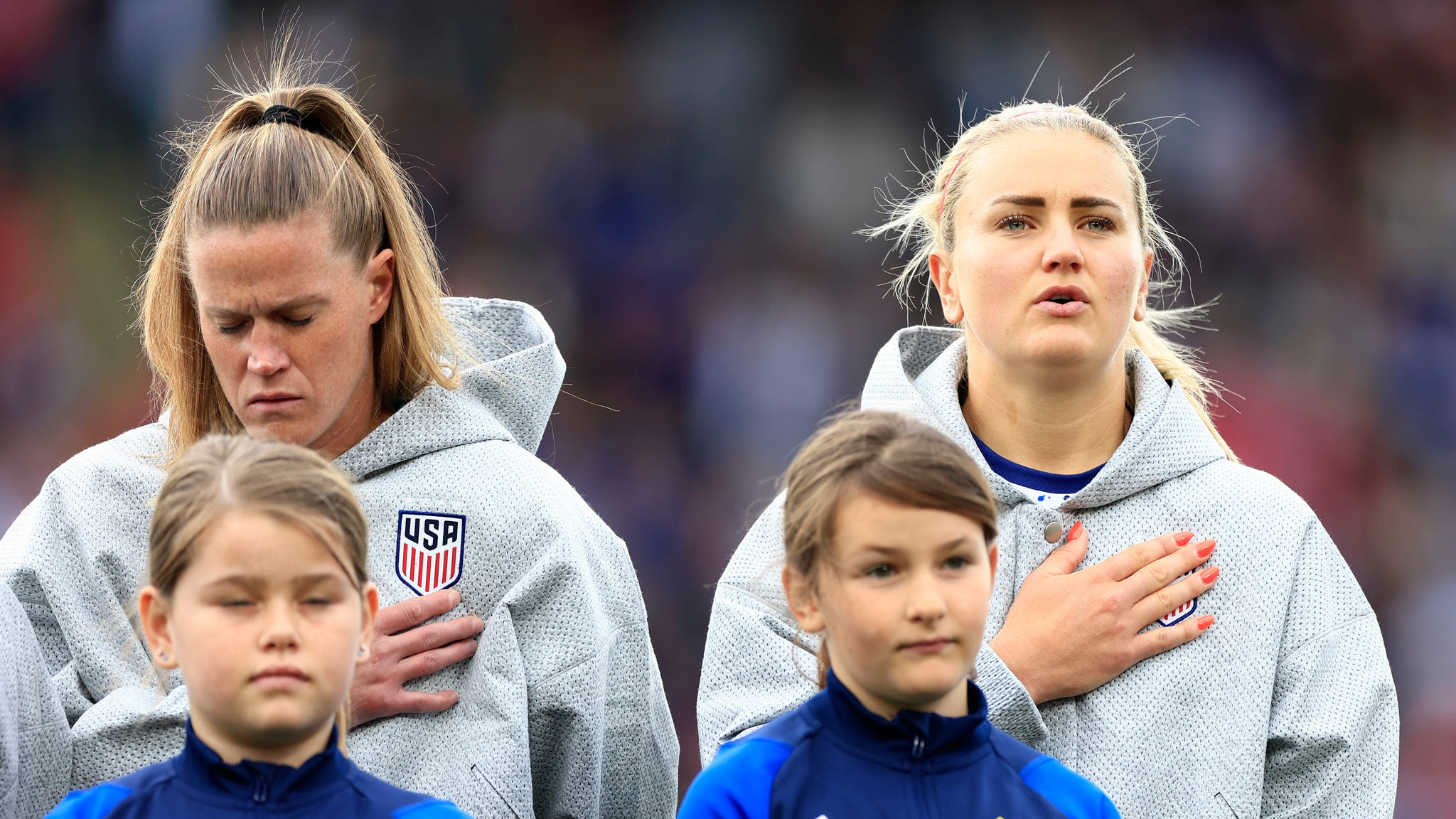 U S Women S Soccer Team Silence During National Anthem