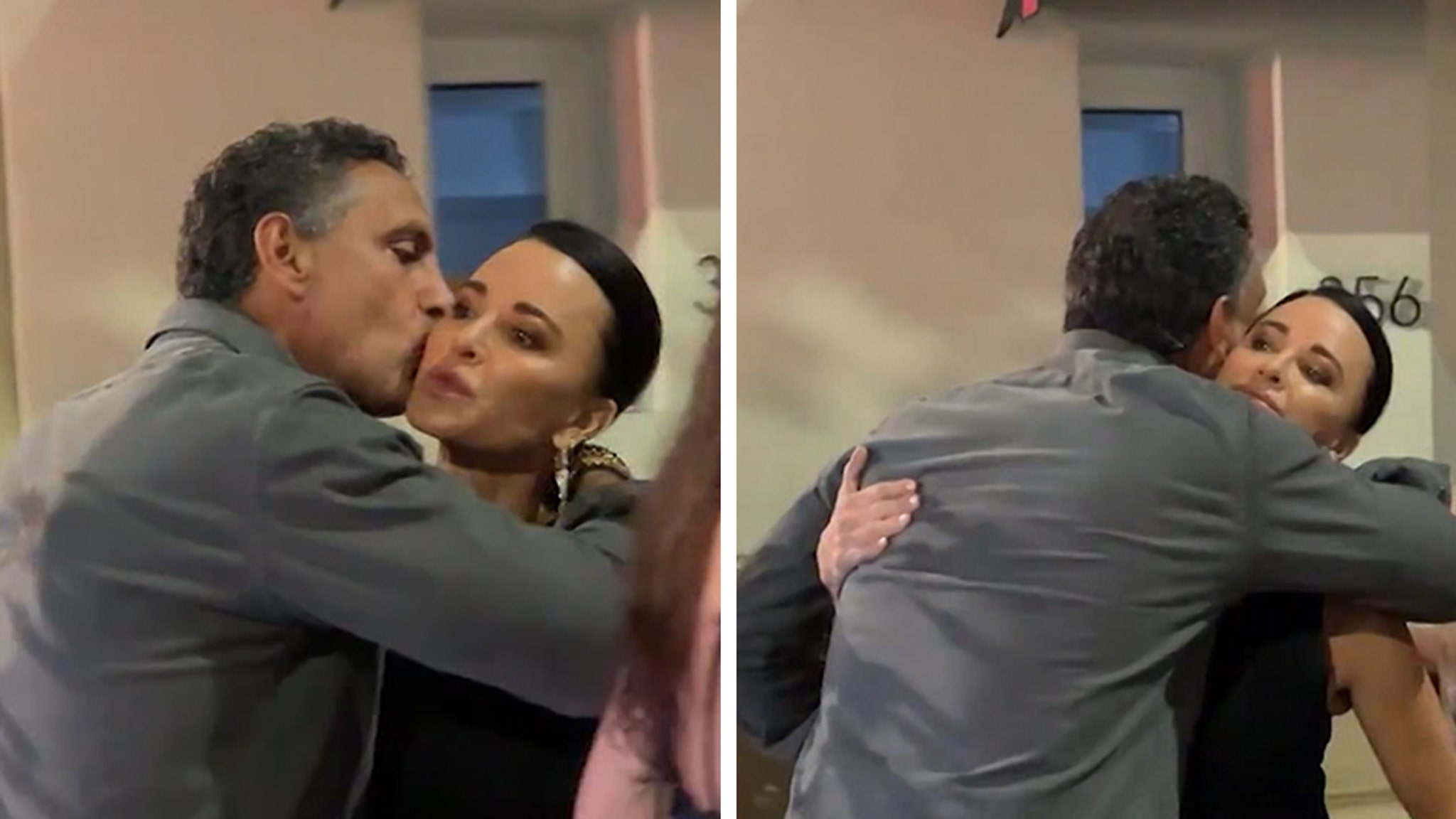 Kyle Richards and Mauricio Umansky Share Awkward Embrace, on Video