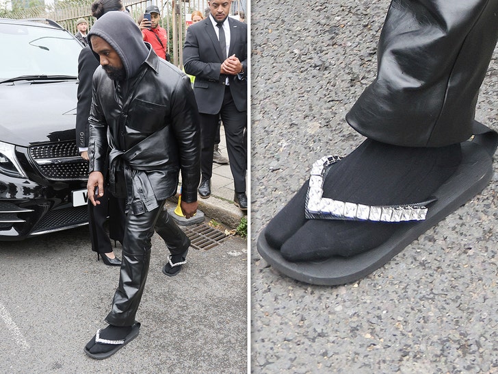 Kanye West Wears Bedazzled Flip-Flops for London Fashion Week.jpg