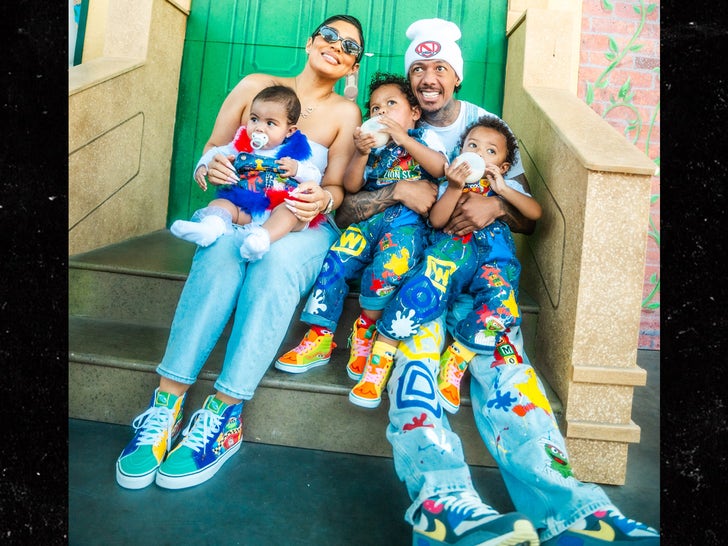 Nick Cannon Spends Father's Day Weekend With Twins