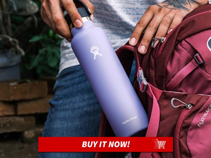 hydro flask lupine water bottle