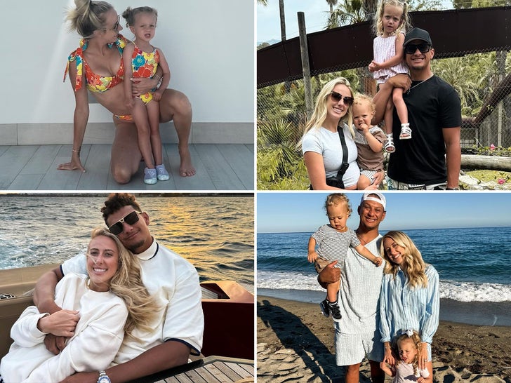 Patrick and Brittany Mahomes Fam Vacay In Spain