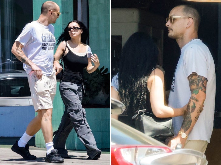 Charli XCX Gets Touchy Feely With Fiancé George Daniel On Lunch Date