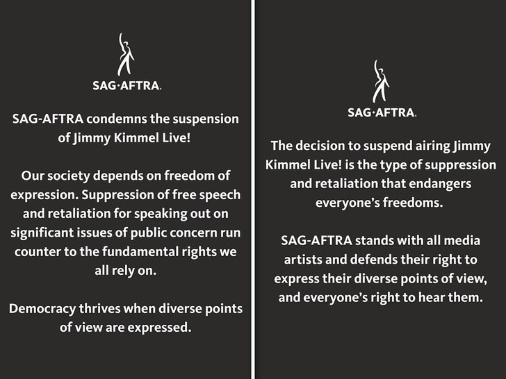 Sag aftra ifadesi Jimmy Kimmel Insta 1