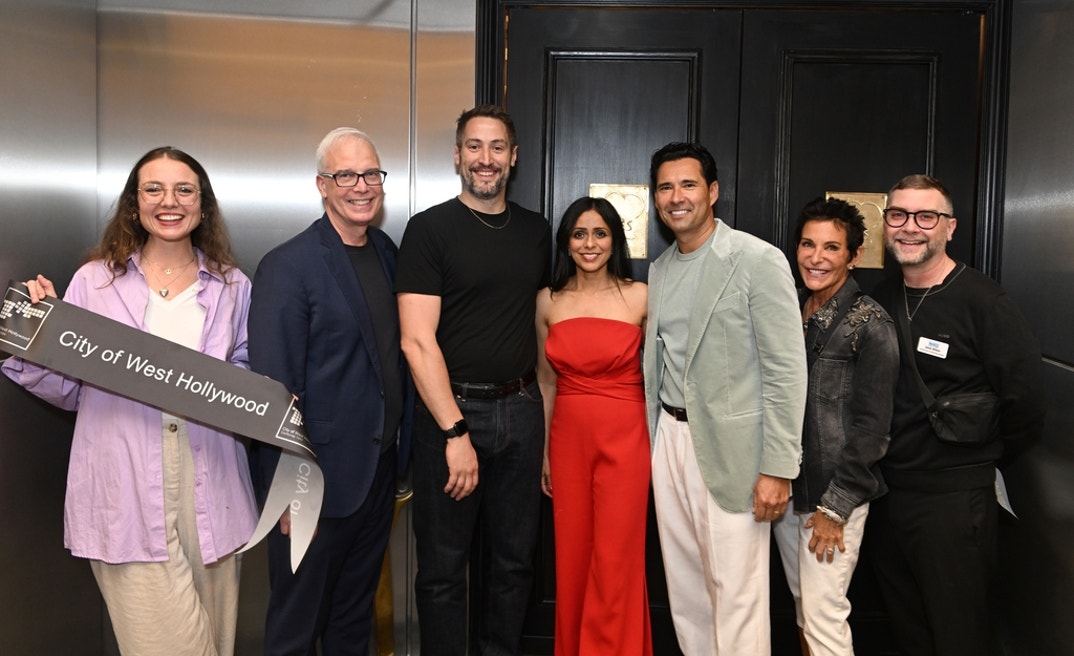 Mayor of West Hollywood John Heilman, Lena and Alan Dunn, Marjorie Dick Stuart, Jamie Wilson
