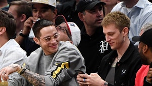 Pete Davidson and Machine Gun Kelly Chill at Denver Nuggets Game