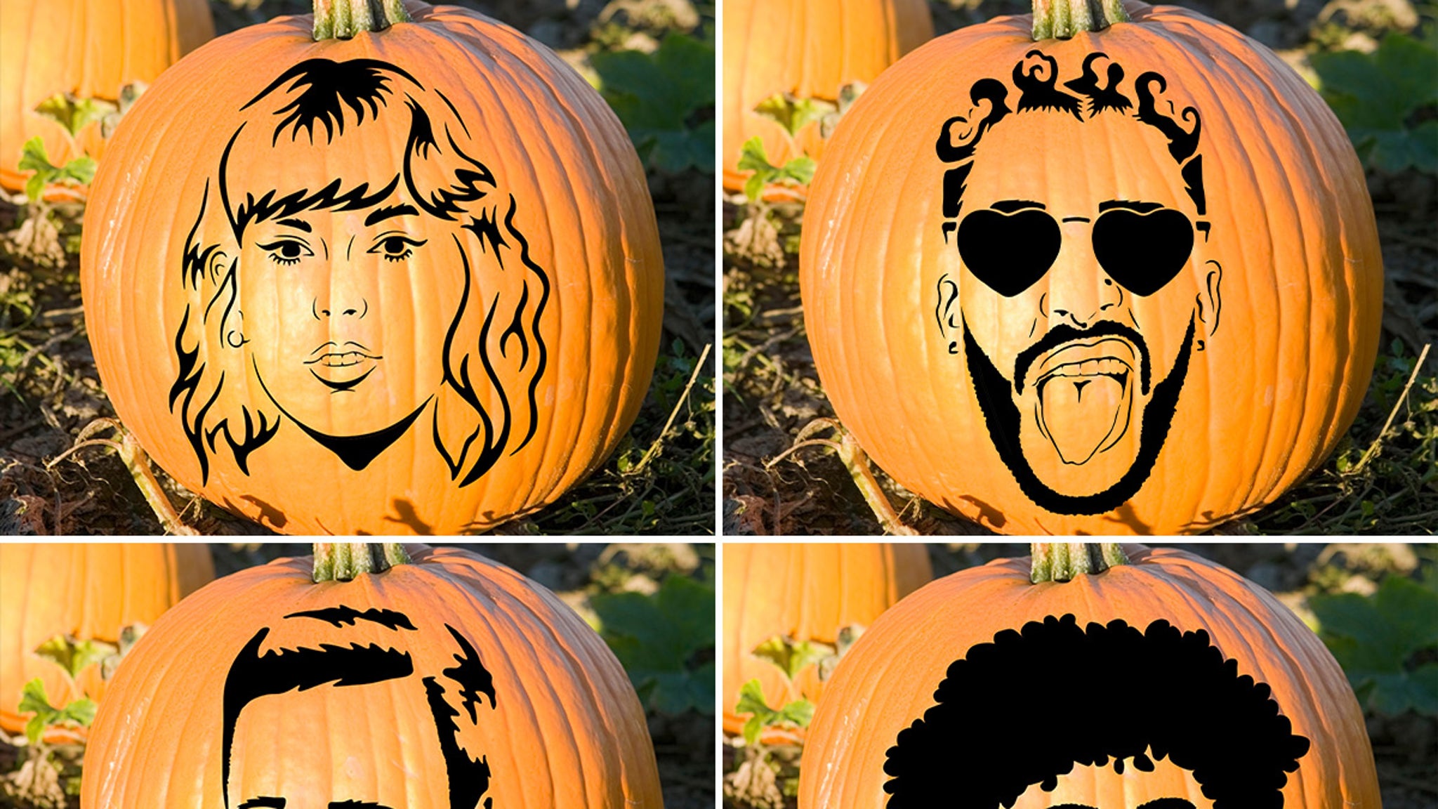 TMZ's Celebrity Pumpkin Stencils Cut It Out!