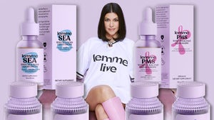 Kourtney Kardashian With Her Lemme Health And Beauty Supplements