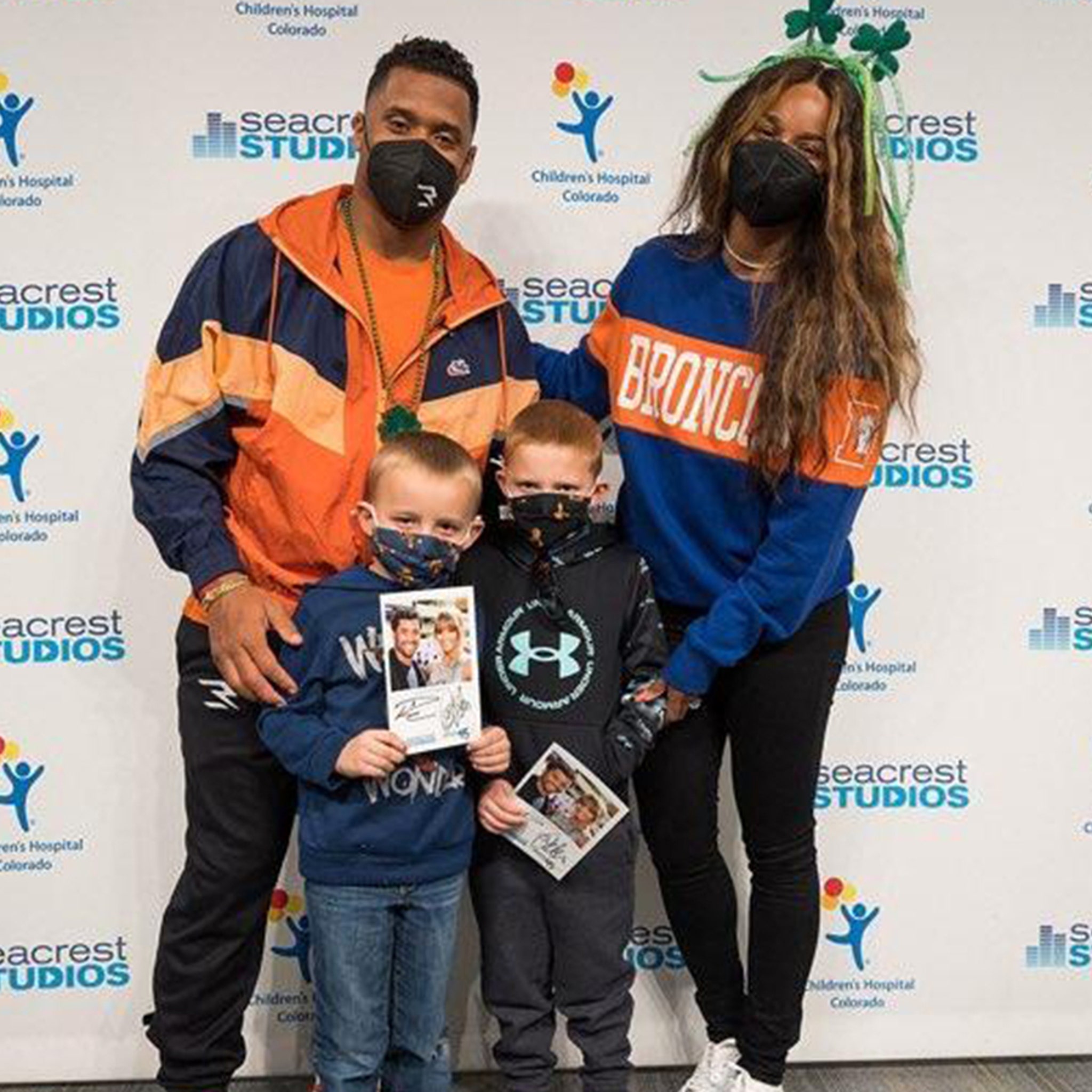 Russell Wilson & Ciara Visit Patients At Denver Hospital 1 Week After  Joining Broncos