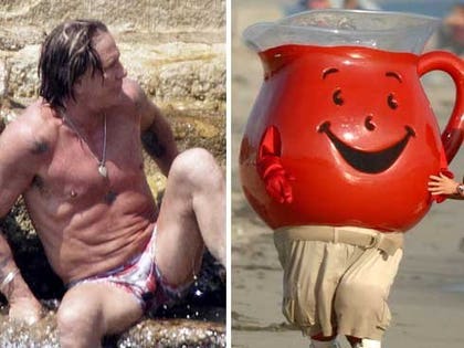 Mickey Rourke & Kool-Aid Man