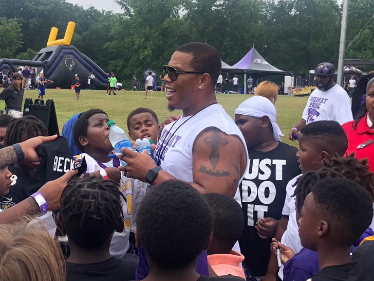 Former RB Ray Rice is at Ravens training camp