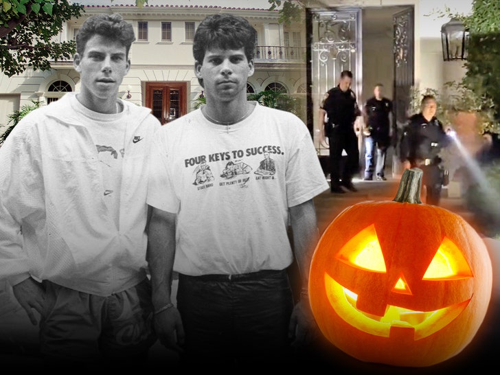 eric and lyle menendez halloween cops getty 1