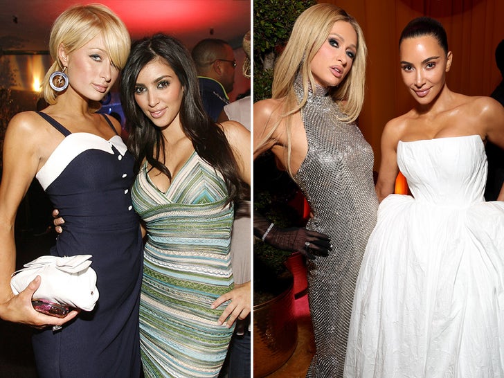 Kim Kardashian and Paris Hilton Friendship Photos Through The Years