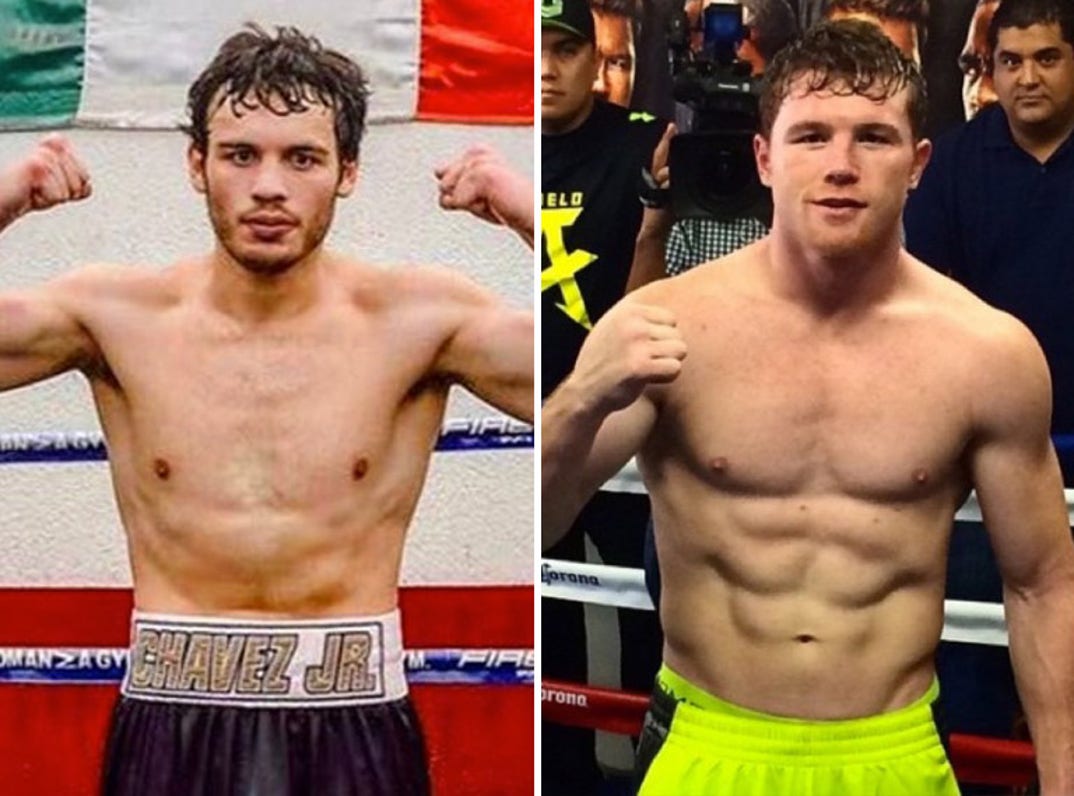 Julio César Chávez Jr. (31) vs. Canelo Álvarez (26) -- Total Knockout?