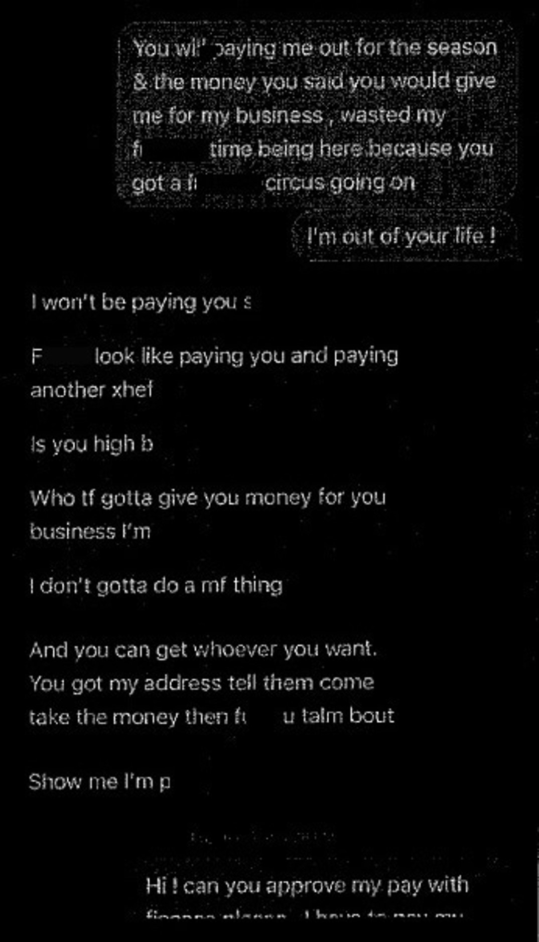 Stefon Diggs Text Messages Chef 1