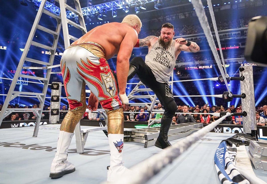 Kevin Owens and Cody Rhodes go to war for the WWE championship.