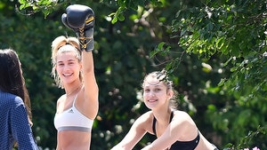 Bella Hadid and Hailey Baldwin Go in on a Boxing Workout