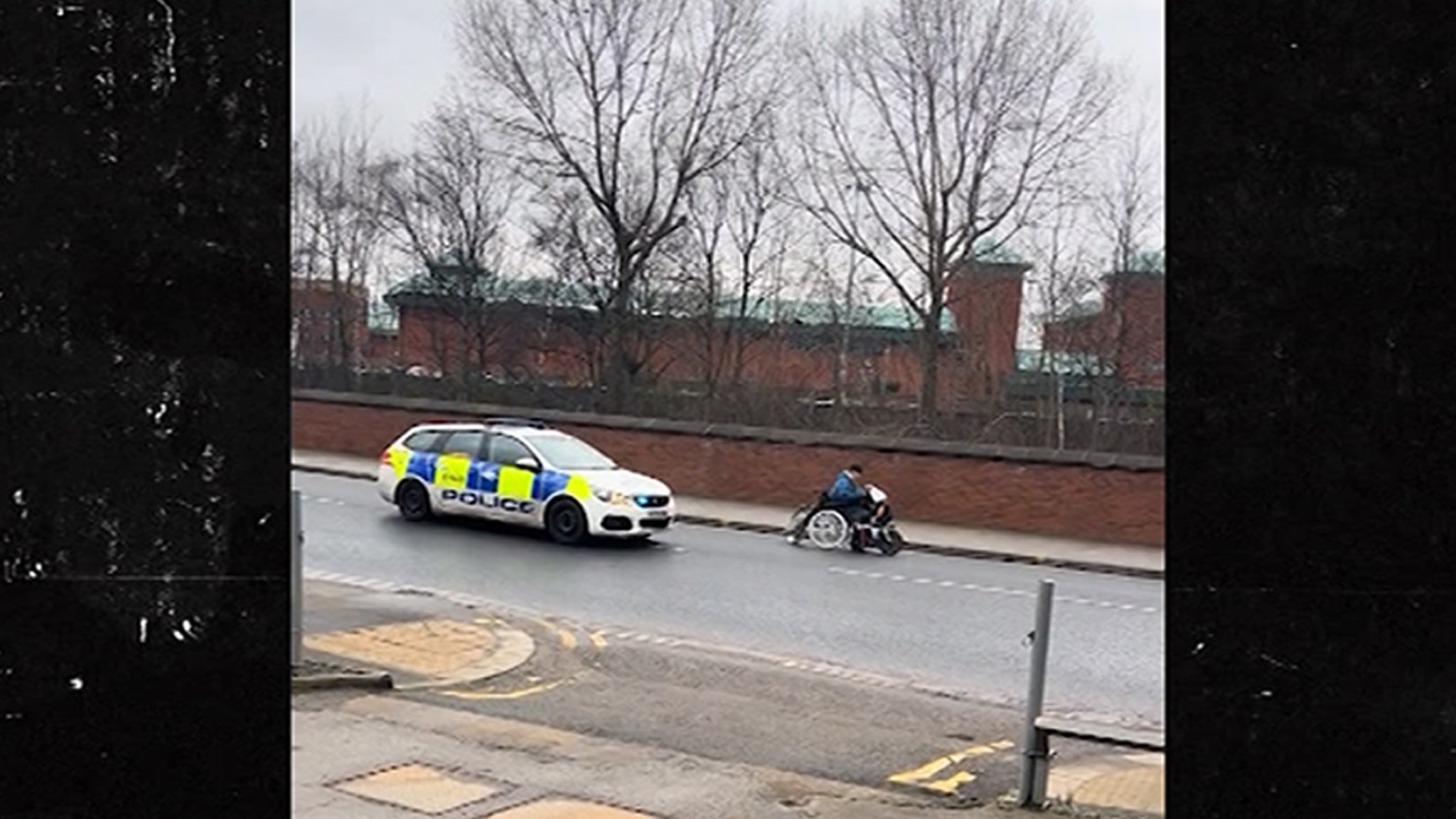 UK Police Pursue Woman Fleeing in Motorized Wheelchair, on Video