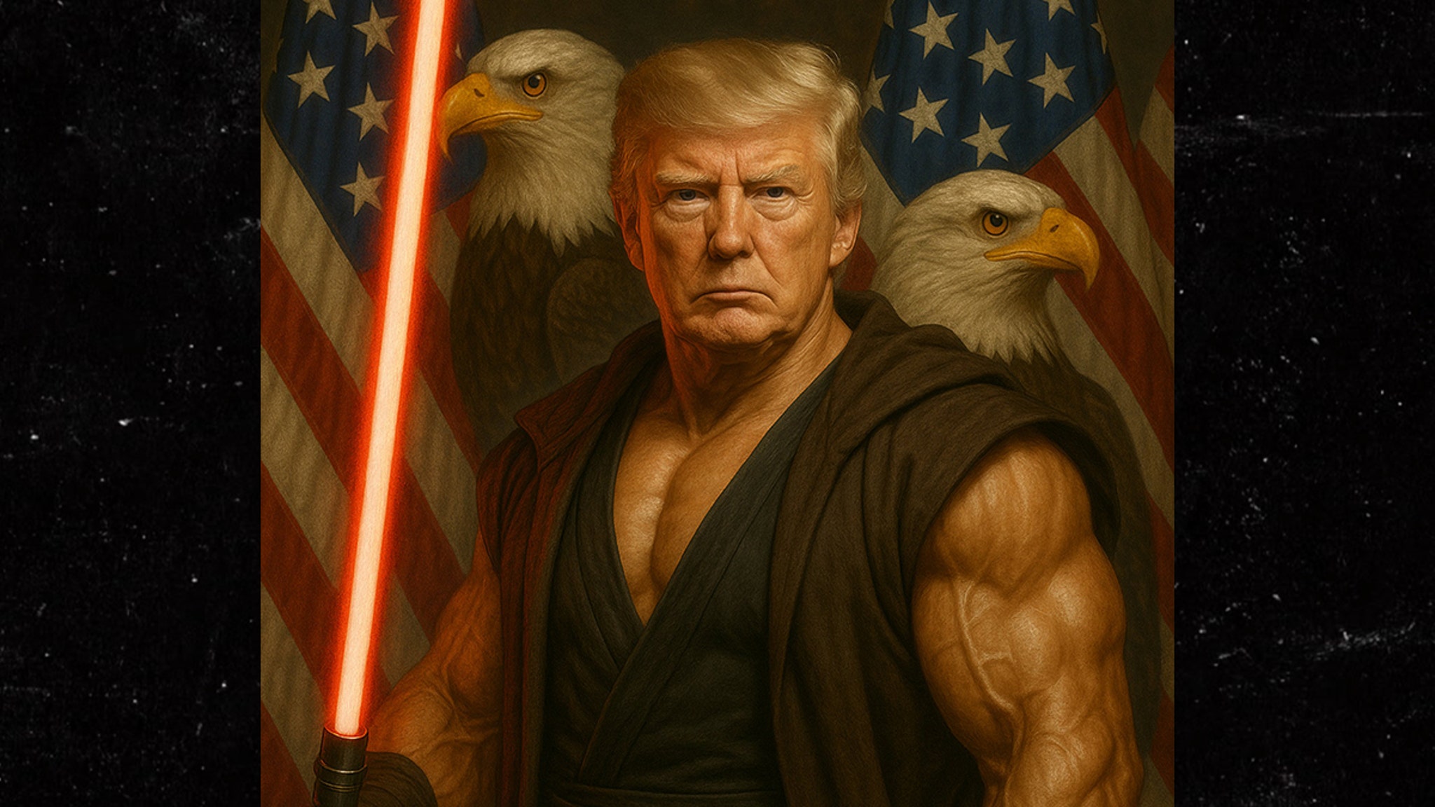 Donald Trump Shown As Ripped Sith Lord in A.I. Photo Posted by White House