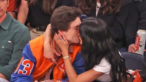 timothee kylie knicks kiss IMAGN 1