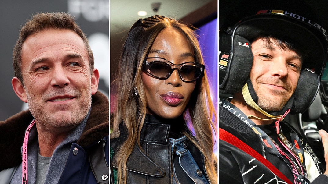 Stars Racing to the 2025 F1 Grand Prix in Las Vegas launch getty