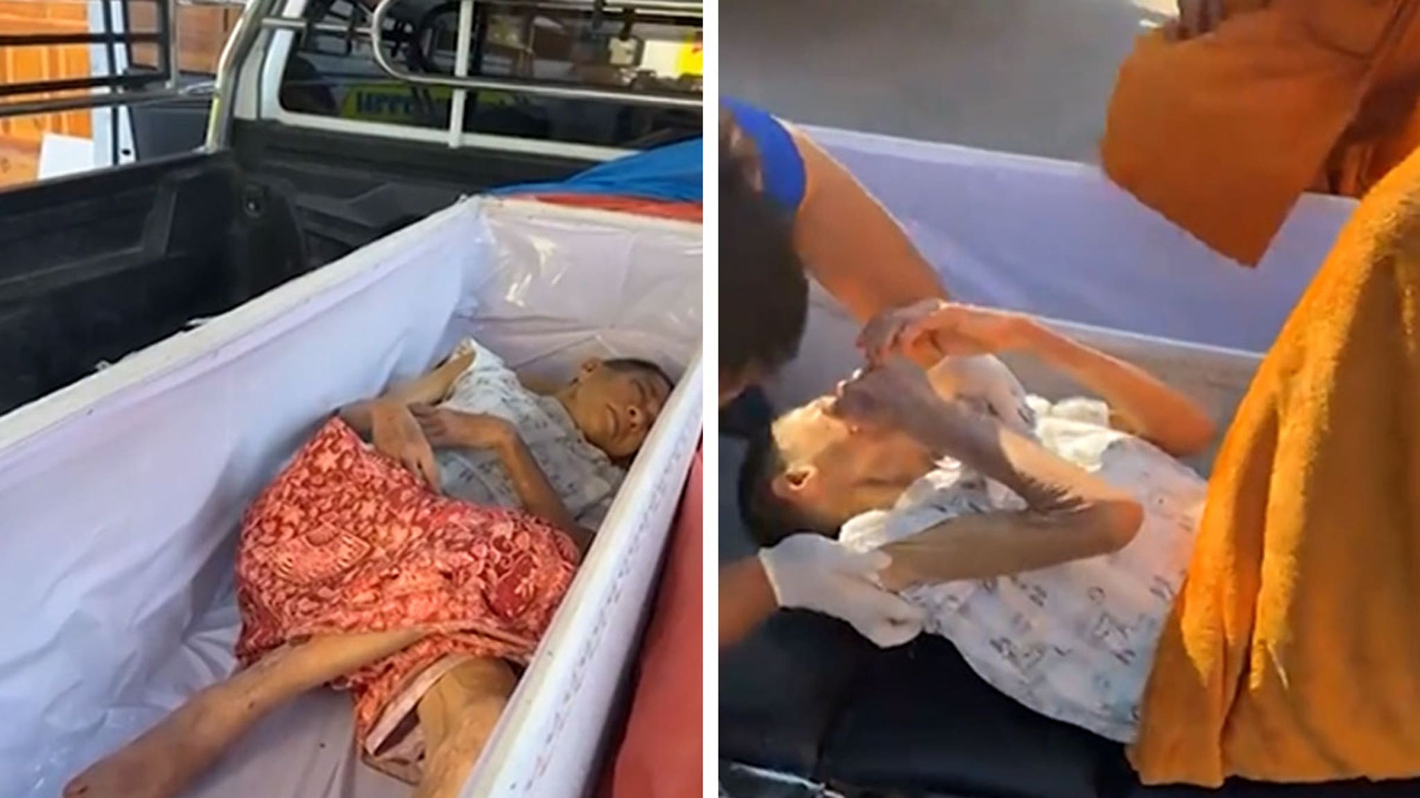 Woman Set to Be Cremated Knocks on Coffin, Found Alive Inside, Video Shows Aftermath