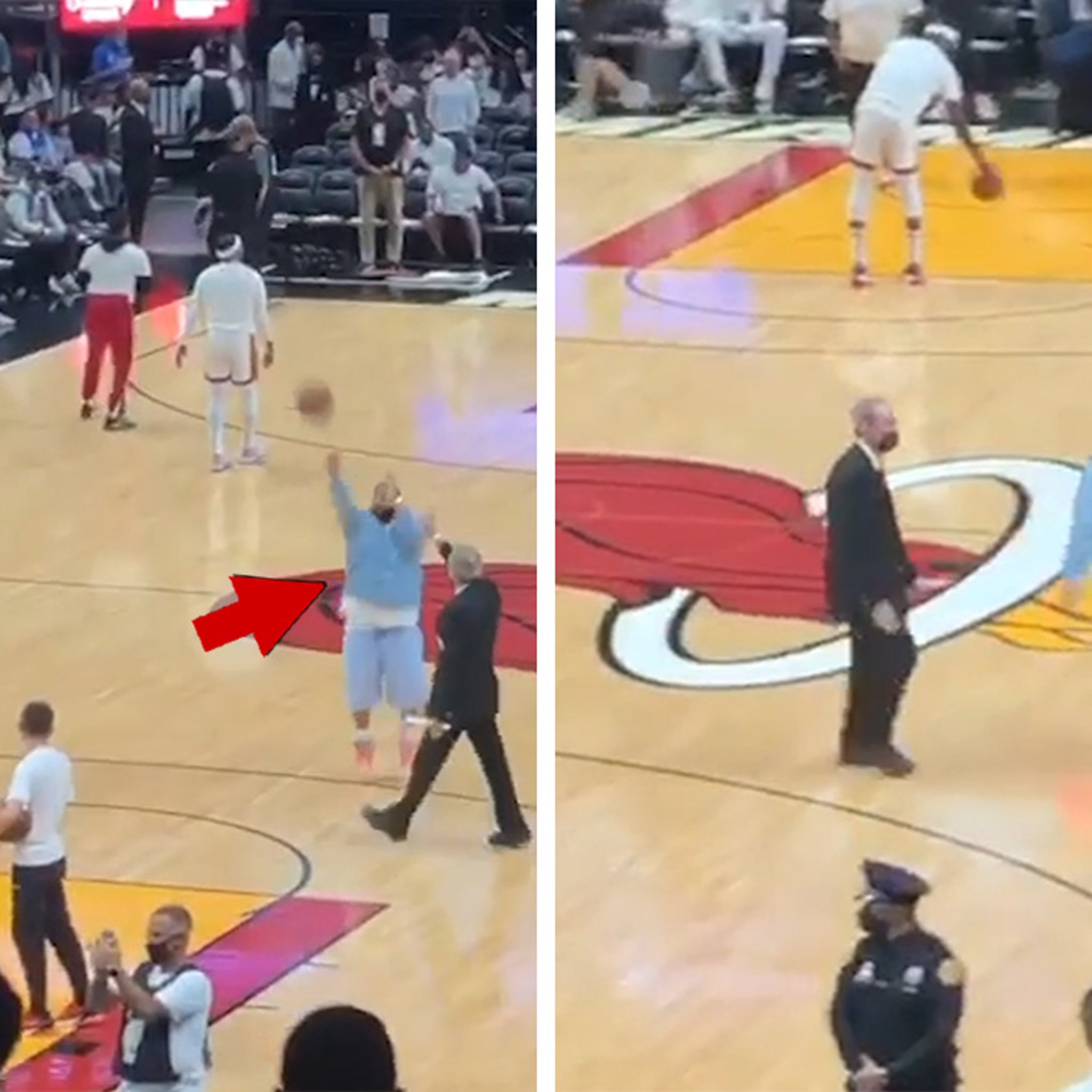 DJ Khaled Airballs 3-Pointer At Heat Playoff Game, Gets Booted Off