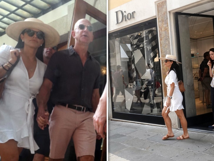 Jeff Bezos and GF Lauren Sanchez Spare No Expense Shopping in Venice