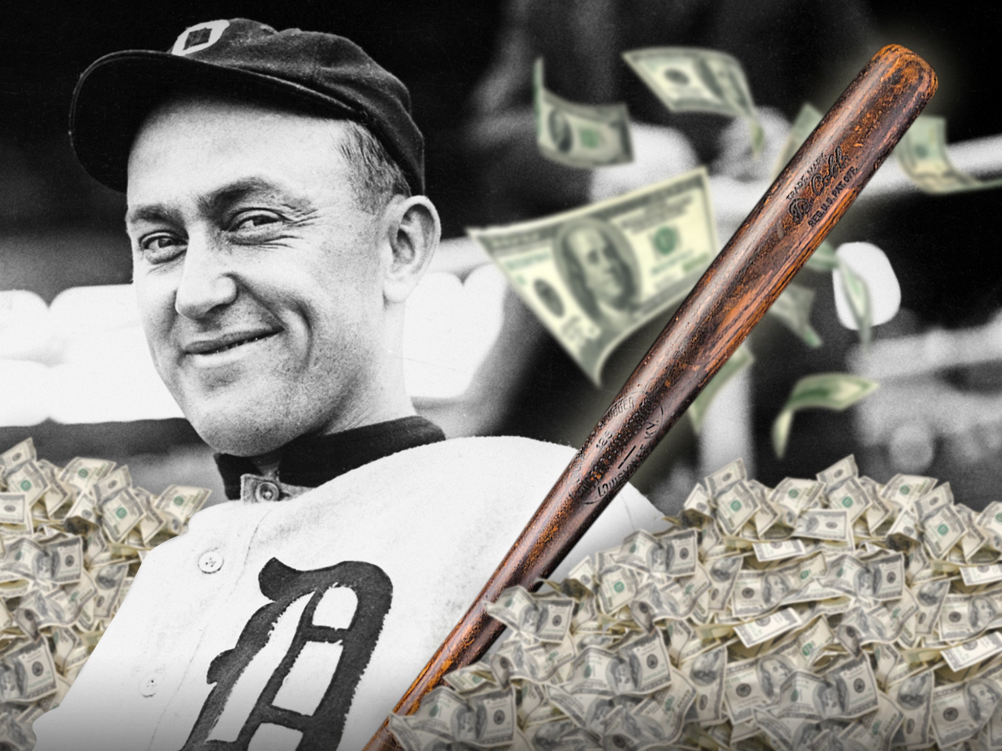 Collector Matches Ty Cobb Bat To Iconic 1913 Photograph