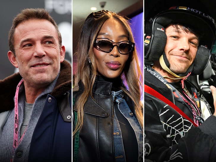 Stars Racing to the 2025 F1 Grand Prix in Las Vegas