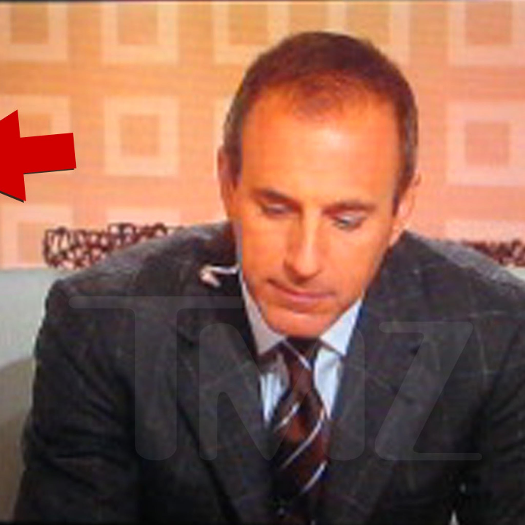 Matt Lauer Caught on Video Telling Meredith Vieira Keep Bending Over Nice View