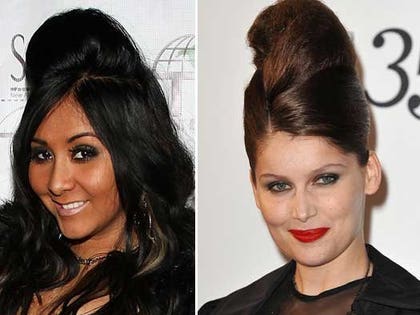 Snooki and Laetitia Casta
