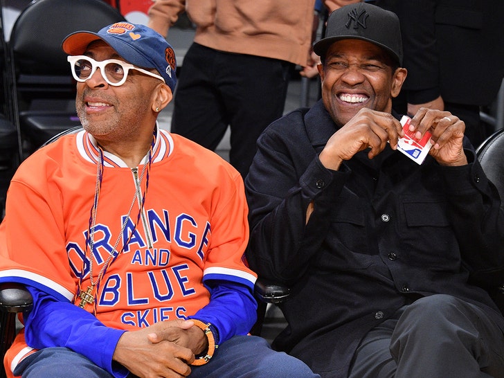 Denzel Washington, Spike Lee Skip Oscars For Lakers Vs. Knicks Game