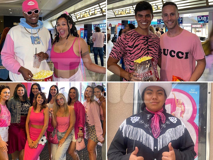 'Barbie' Fans Dress Up To See Movie In Los Angeles