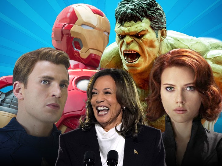 ‘Avengers’ Cast Assembles for ‘Election Endgame’ Message to Endorse Kamala