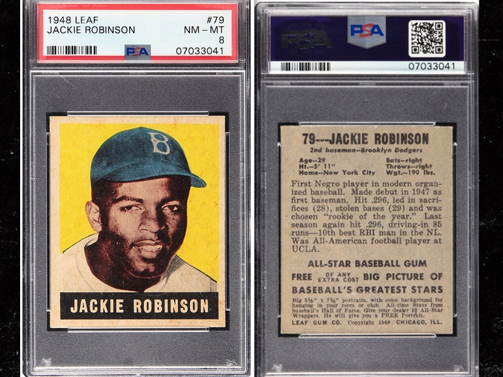 Tarjeta de béisbol Jackie Robinson