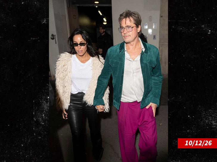 Brad Pitt and girlfriend Ines de Ramon bg 1