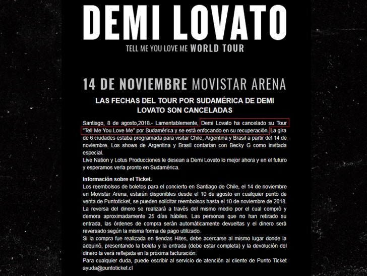 Demi Lovato Cancels Rest of Tour in Wake of Rehab :: 0809-demi-lovato-announcment-sub-1