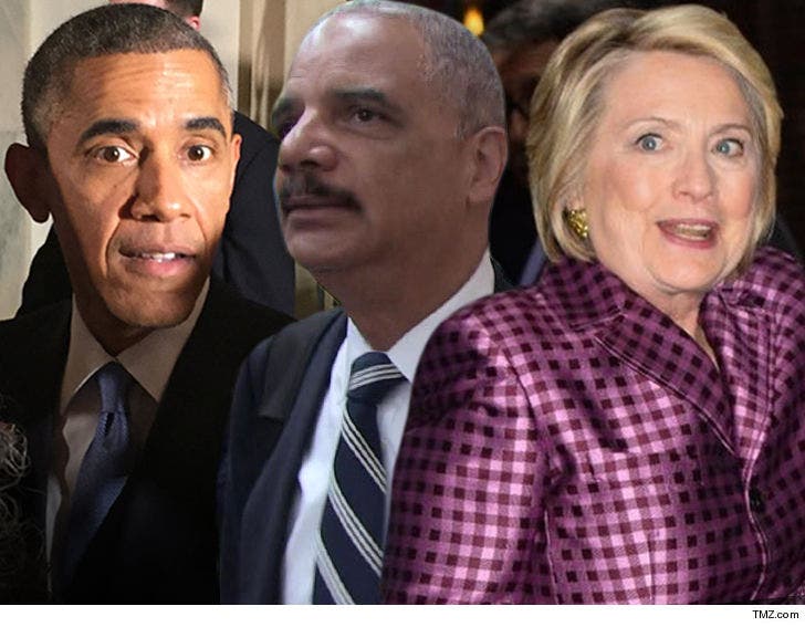 Bomb Sent to Barack Obama and Hillary Clinton Trump Denounces :: 1024-clinton-obama-eric-holder-tmz-4