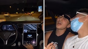 Tesla Autopilot Used as Idiots Fly Down Highway with No One in Driver's Seat