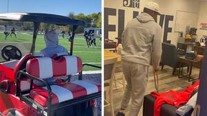 Deion Sanders Back At Practice 1 Day After Surgery To Fix Foot Injury