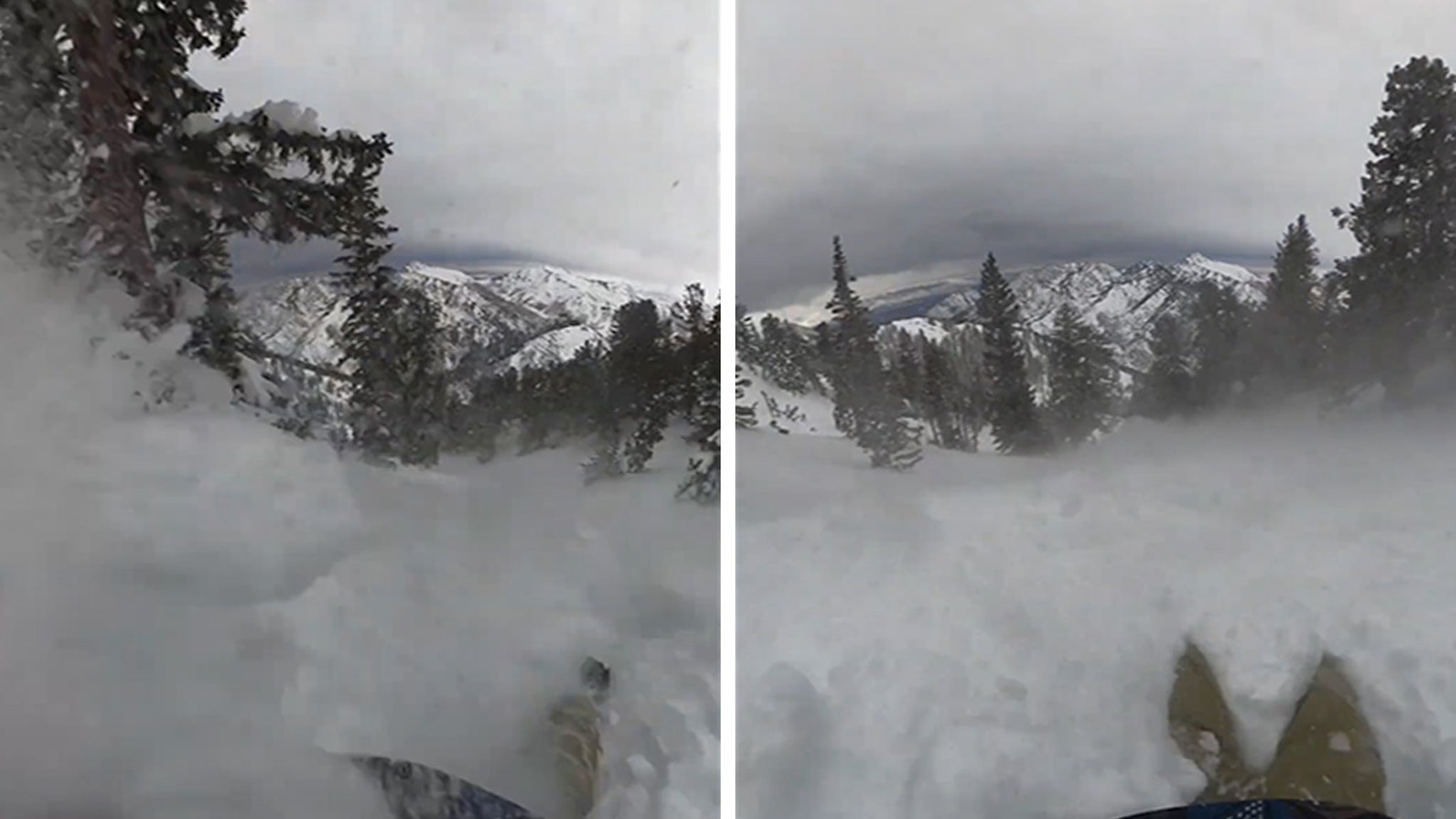 На відео сноубордист вижив після страшної лавини