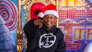 Martin Lawrence Plays Santa For Foster Kids, Presents and Go-Kart Races