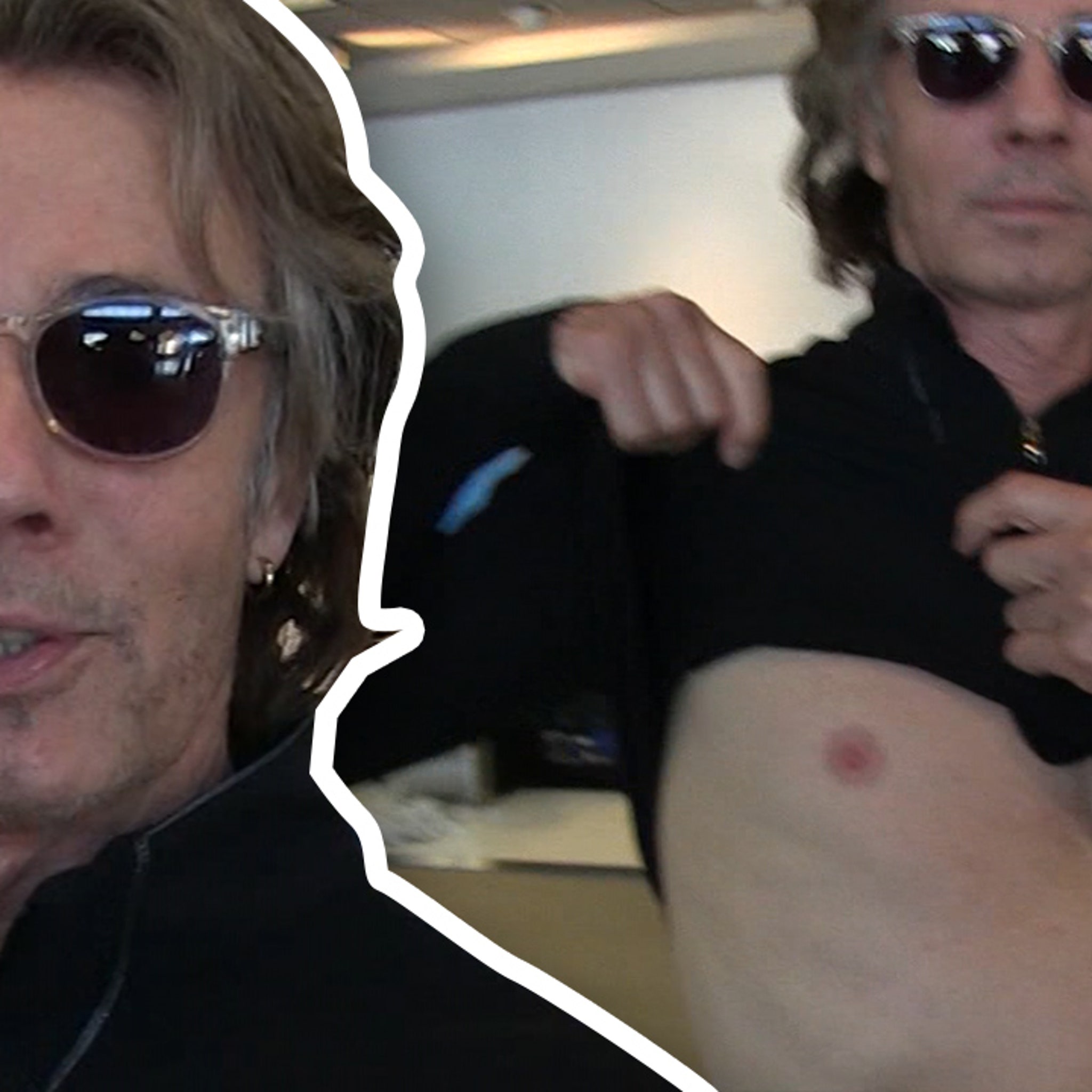 Rick Springfield Flashes Our Camera Guy!