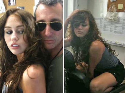 Miley Cyrus and Adam Shankman