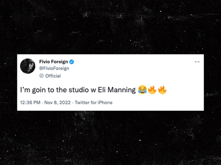 fivio foreign tweets about eli manning